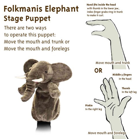 Folkmanis Elephant Stage Puppet Stage Puppet
