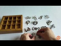 True Genius Ancient Metal Puzzles - 12 pc