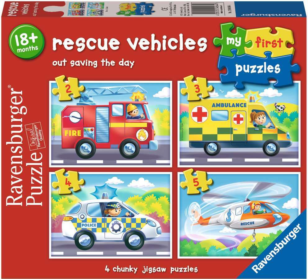Ravensburger MFP Rescue Vehicles 2,3,4,5 pc Puzzles – TimbukToys
