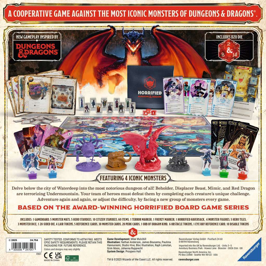 Horrified: Dungeons & Dragons Puzzle (Strategy game)