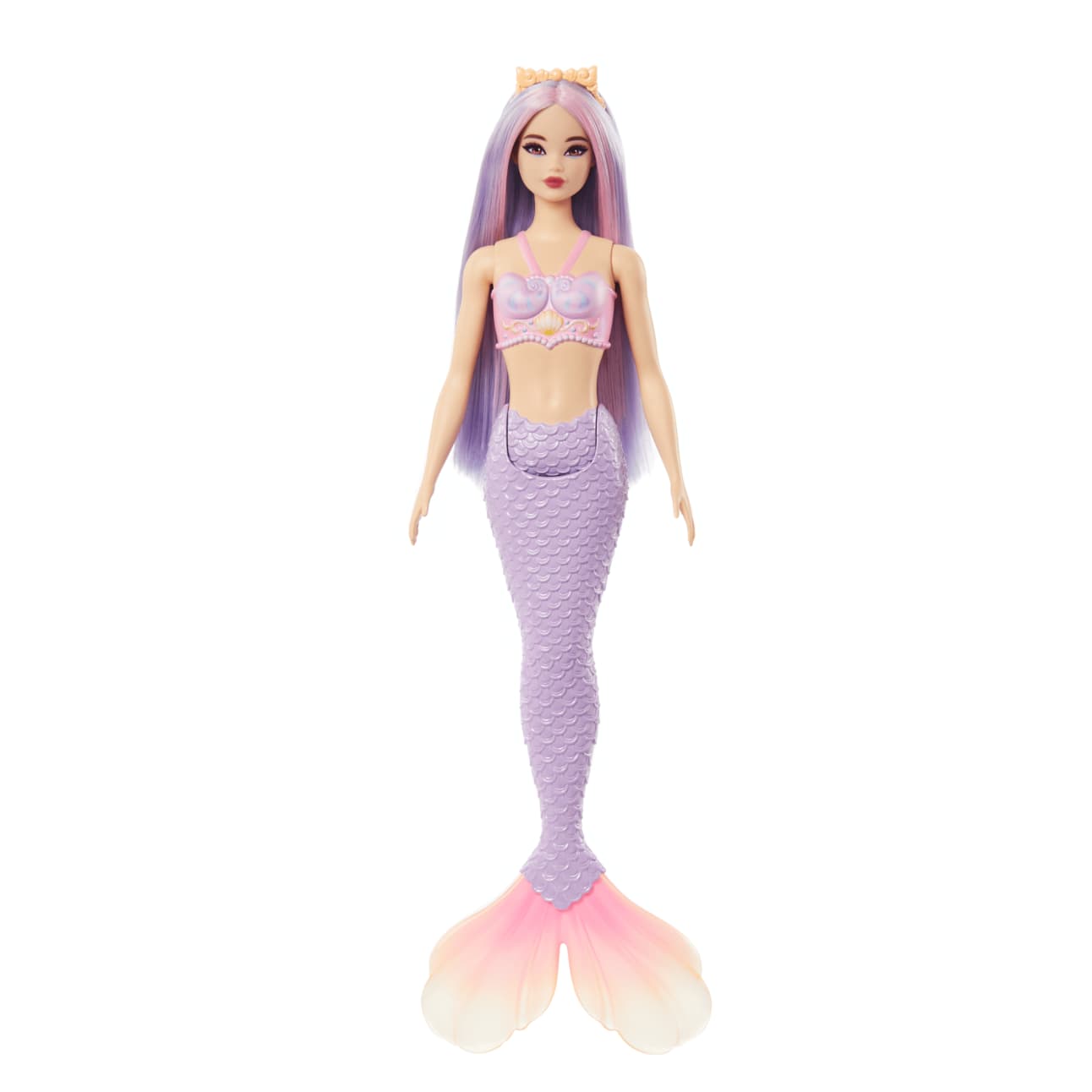 Mattel Barbie Mermaid Doll With Lilac Hair, Purple Tail And Headband Accessory