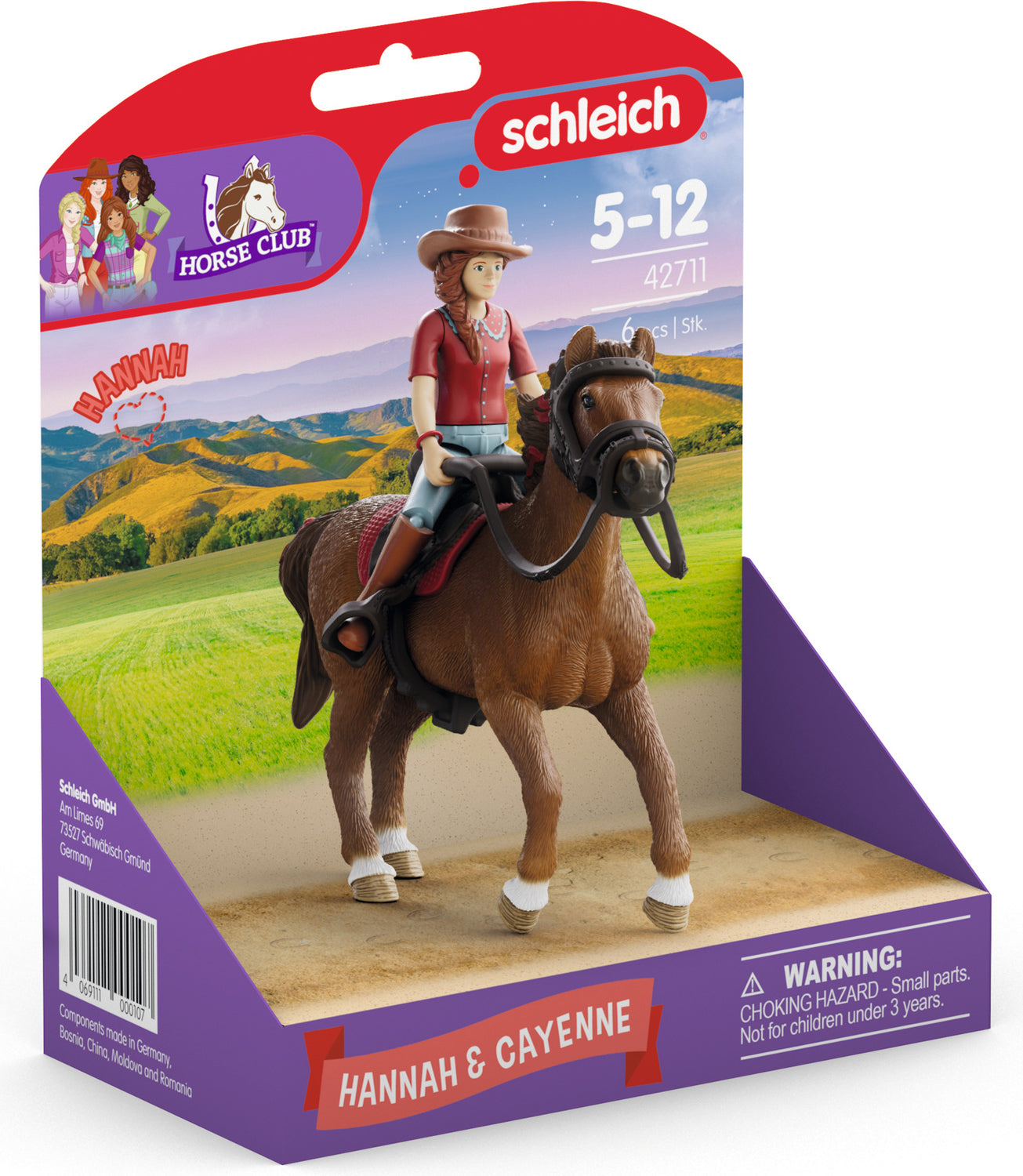 schleich HORSE CLUB Hannah & Cayenne