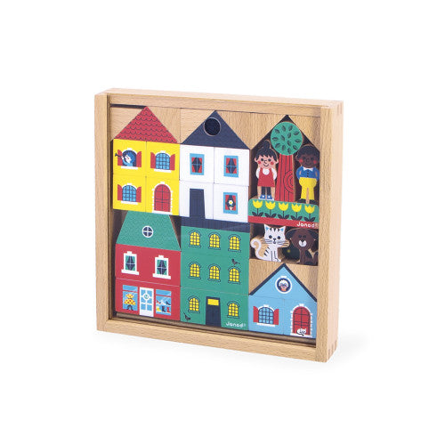 Jura Toys J05917 wooden blocks City Cross Roads