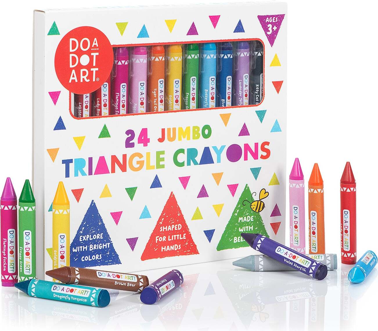 24 Jumbo Triangle Crayons
