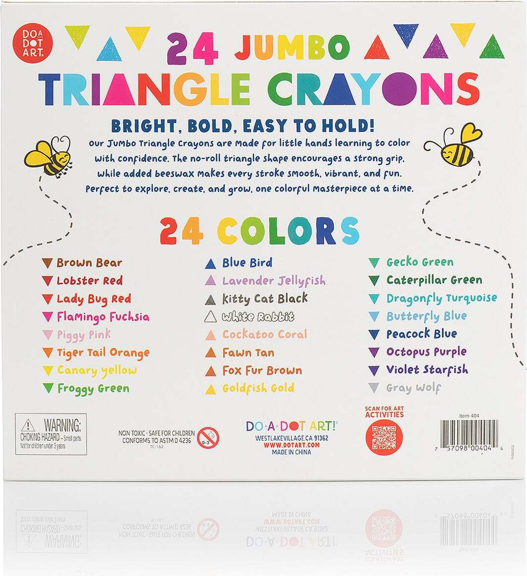 24 Jumbo Triangle Crayons