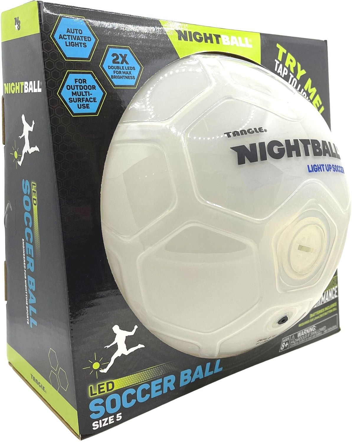 Tangle NightBall Soccer - White