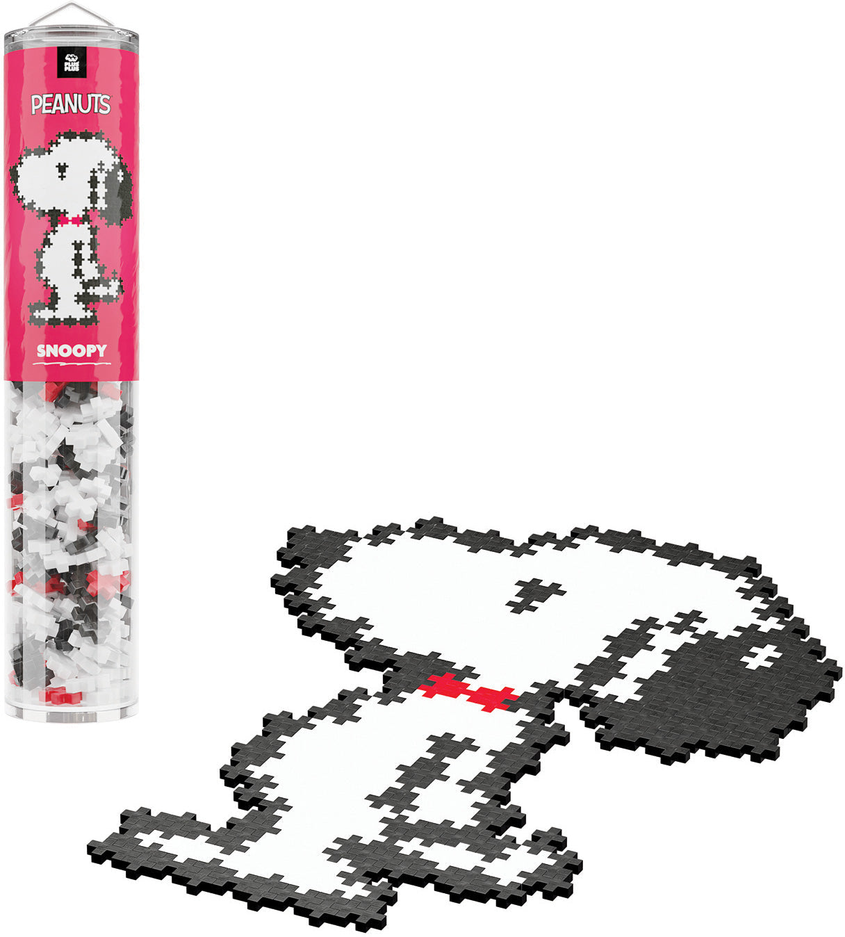 Plus-Plus Peanuts Puzzle By Number Tube - Snoopy