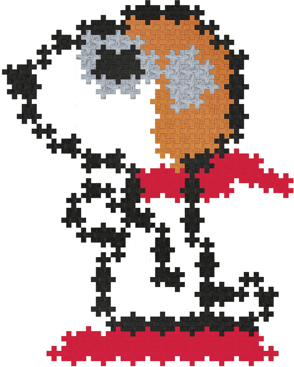 Plus-Plus Peanuts Puzzle By Number Tube - Snoopy Flying Ace