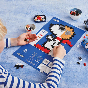 Plus-Plus Peanuts Puzzle By Number Tube - Snoopy Flying Ace