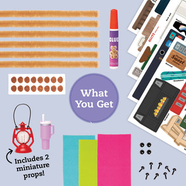 KLUTZ DIY Miniature Cozy Bear Cabin