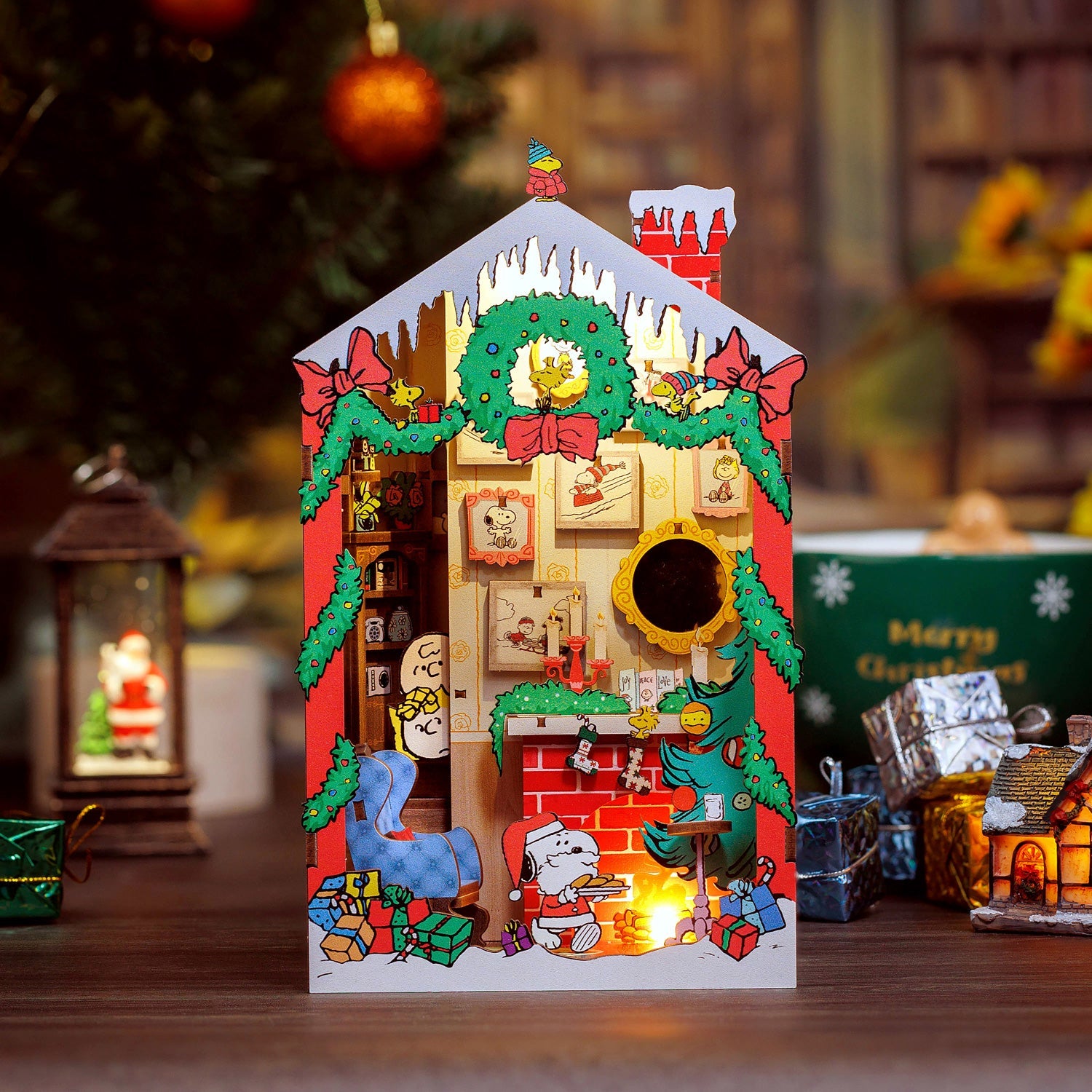 Peanuts Christmas DIY Book Nook Kit