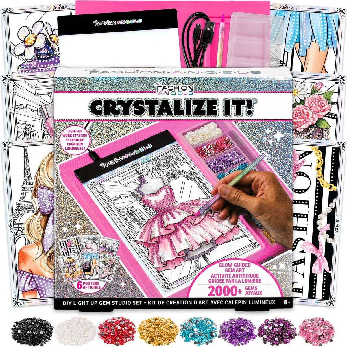Crystalize It! DIY Light Up Gem Studio Set