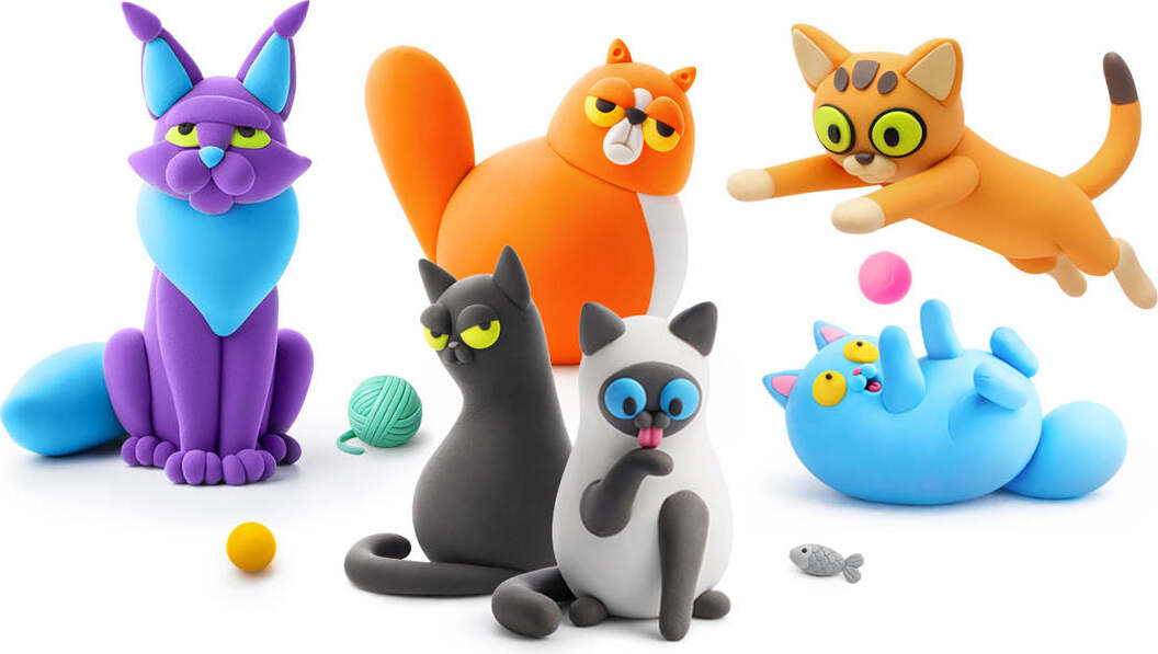 Hey Clay Cats