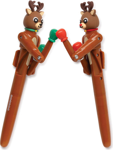 Boxing Reindeer Action Pens