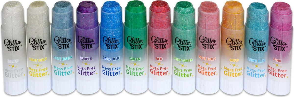 Glitter Stix Mess Free Glitter! 12 pc Set
