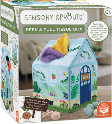 Sensory Sprouts Peek & Pull Tissue Box
