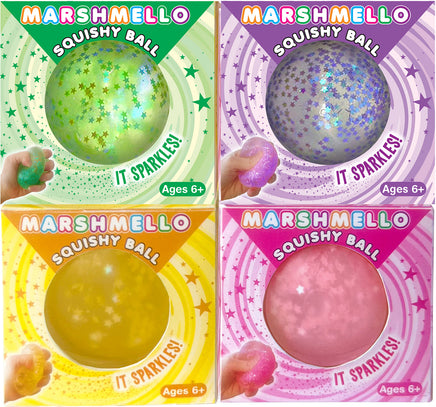 Marshmello Squishy Ball - Sparkle