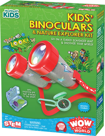 Wow in the World Kids' Binoculars & Nature Explorer Kit