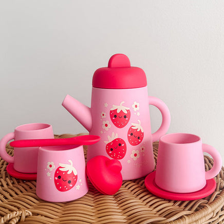 Silicone Tea Set: Strawberry Patch