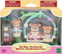 Calico Critters Deer Babies Floral Swing Set