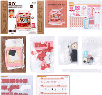 DIY Miniature House: Strawberry Milk Box Kit