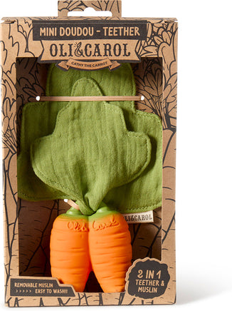 Oli & Carol Cathy the Carrot Mini Doudou Teether