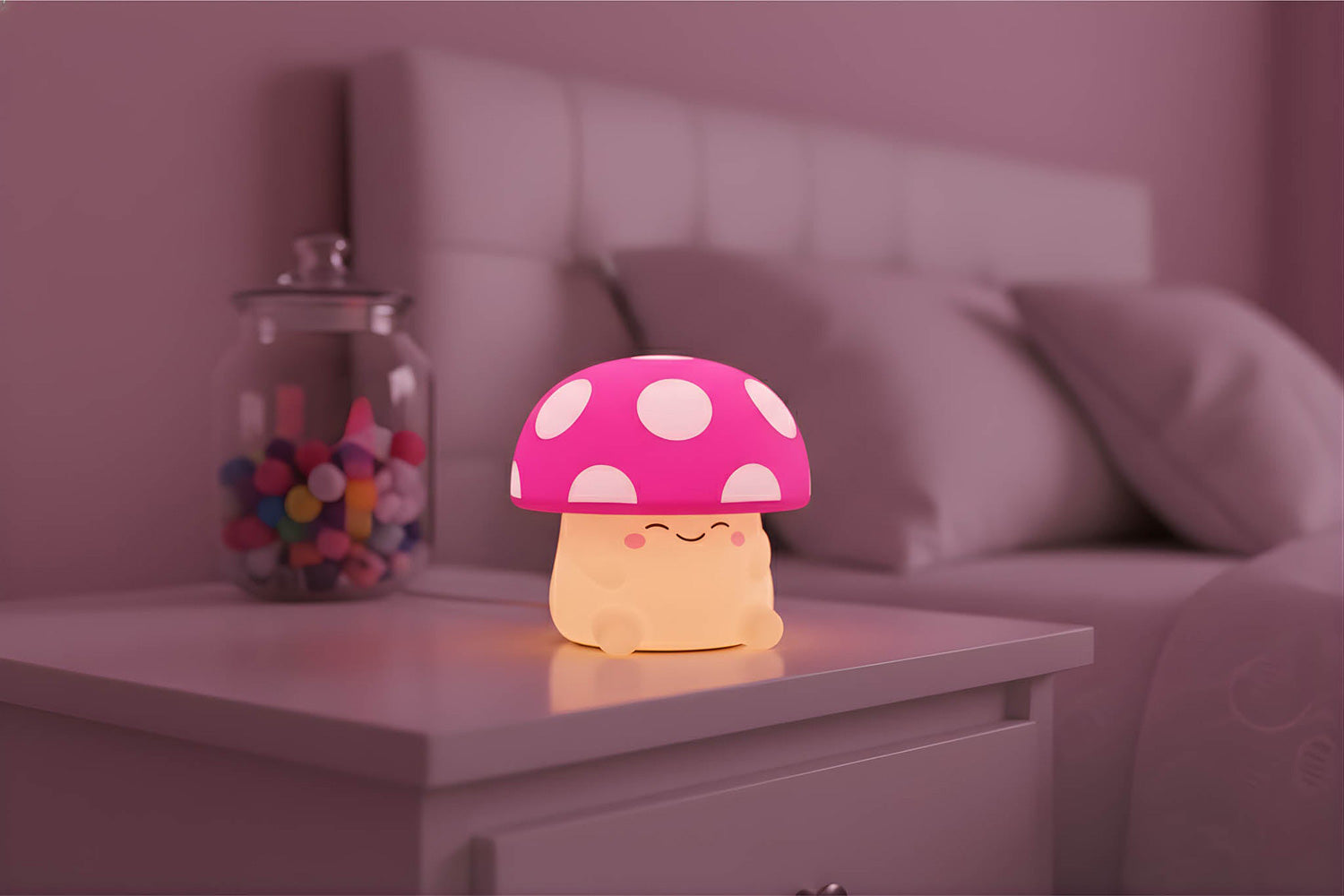 Mushi Ambient Squishy Mushroom Light Asst