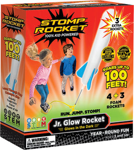 Stomp Rocket Jr. Glow Rocket with 7 Rockets