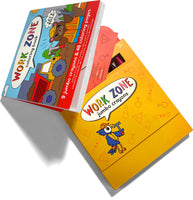 Carry Along Work Zone Coloring Book and Crayon Set