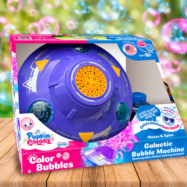 PoppinColorz Galactic Bubble Machine – TimbukToys
