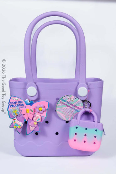 Beach Tote Bag with Charms - Bowtiful