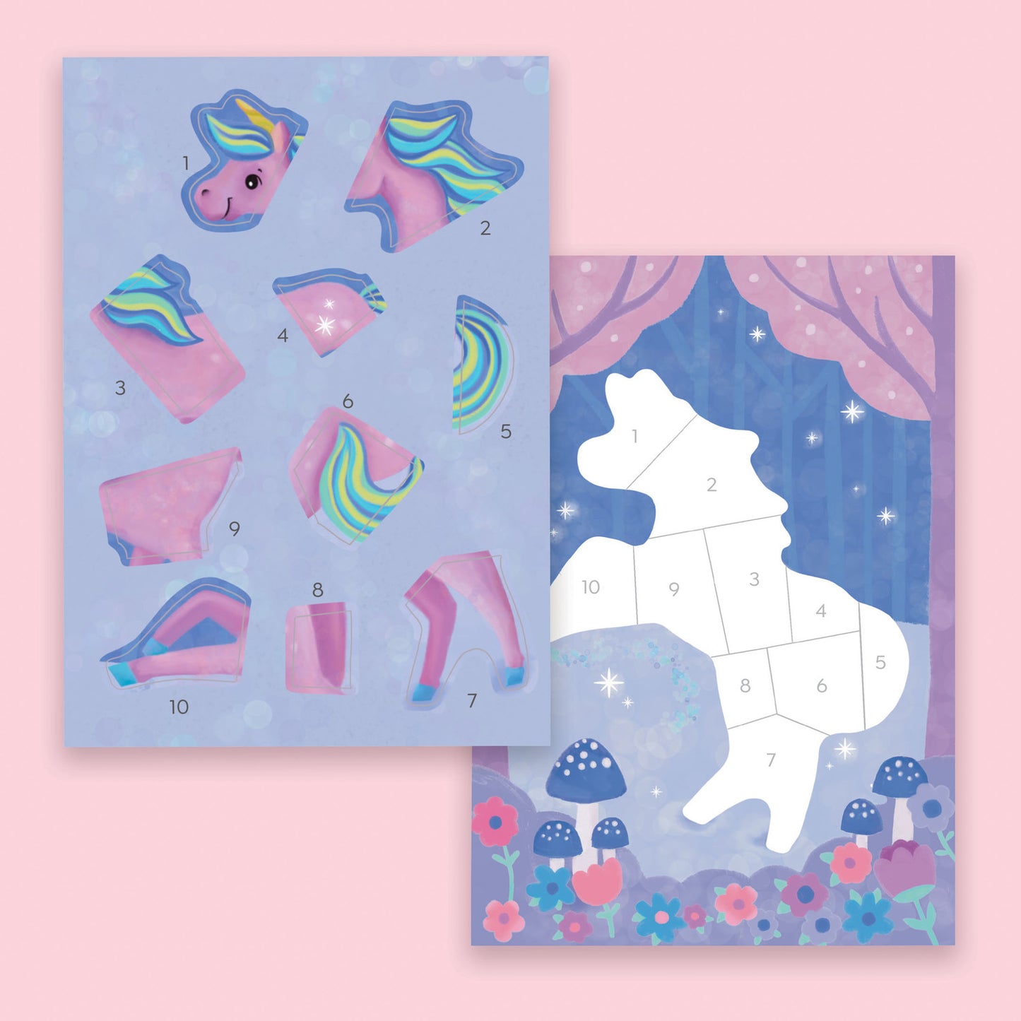 Sticker by Numbers Magical Garden