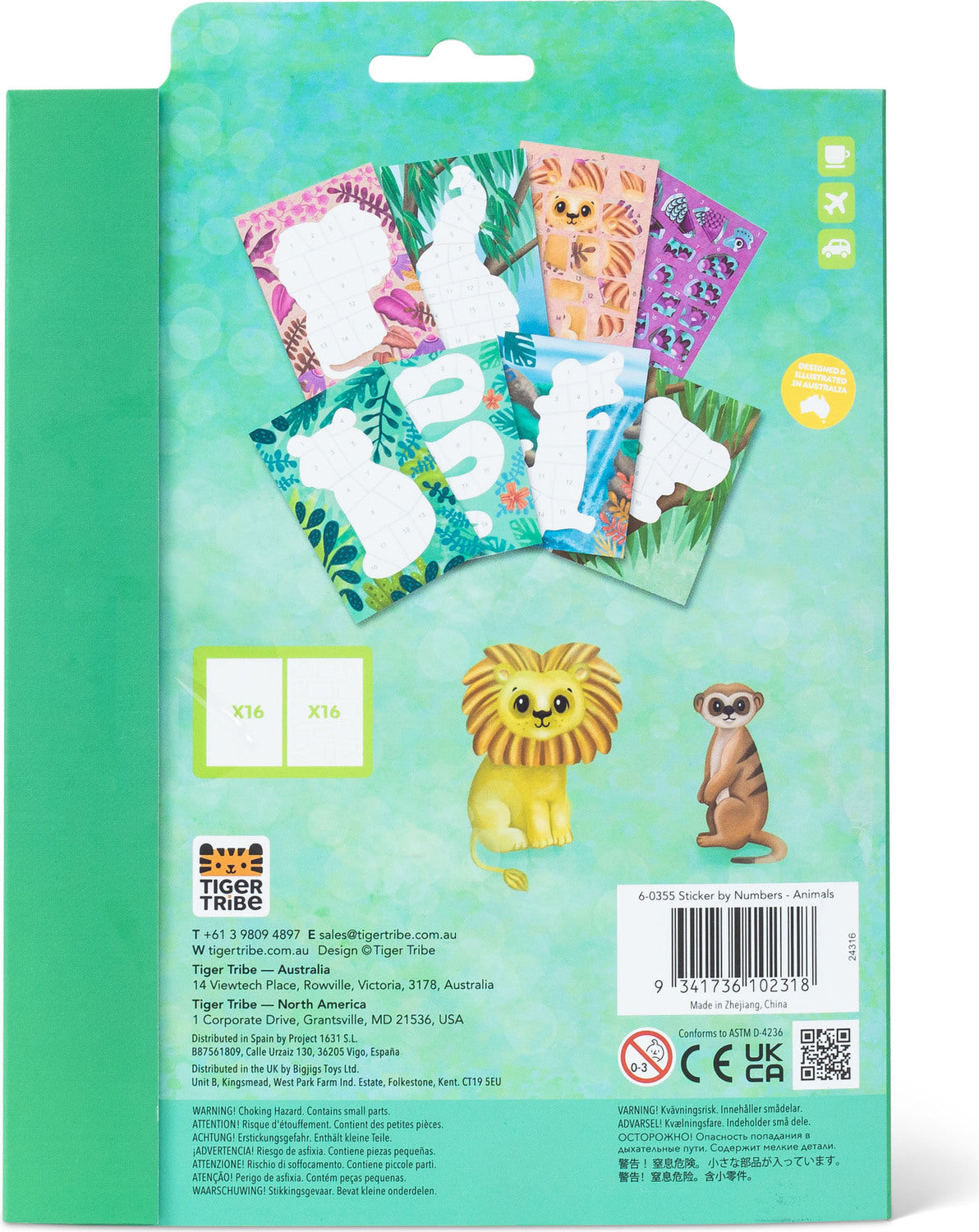 Sticker by Numbers Animals