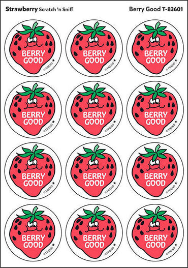 Berry Good - Strawberry scent Retro Stinky Stickers® (24 ct.)