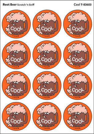 Cool - Root Beer scent Retro Stinky Stickers® (24 ct.)