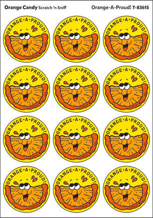 Orange-A-Proud! - Orange Candy scent Retro Stinky Stickers® (24 ct.)