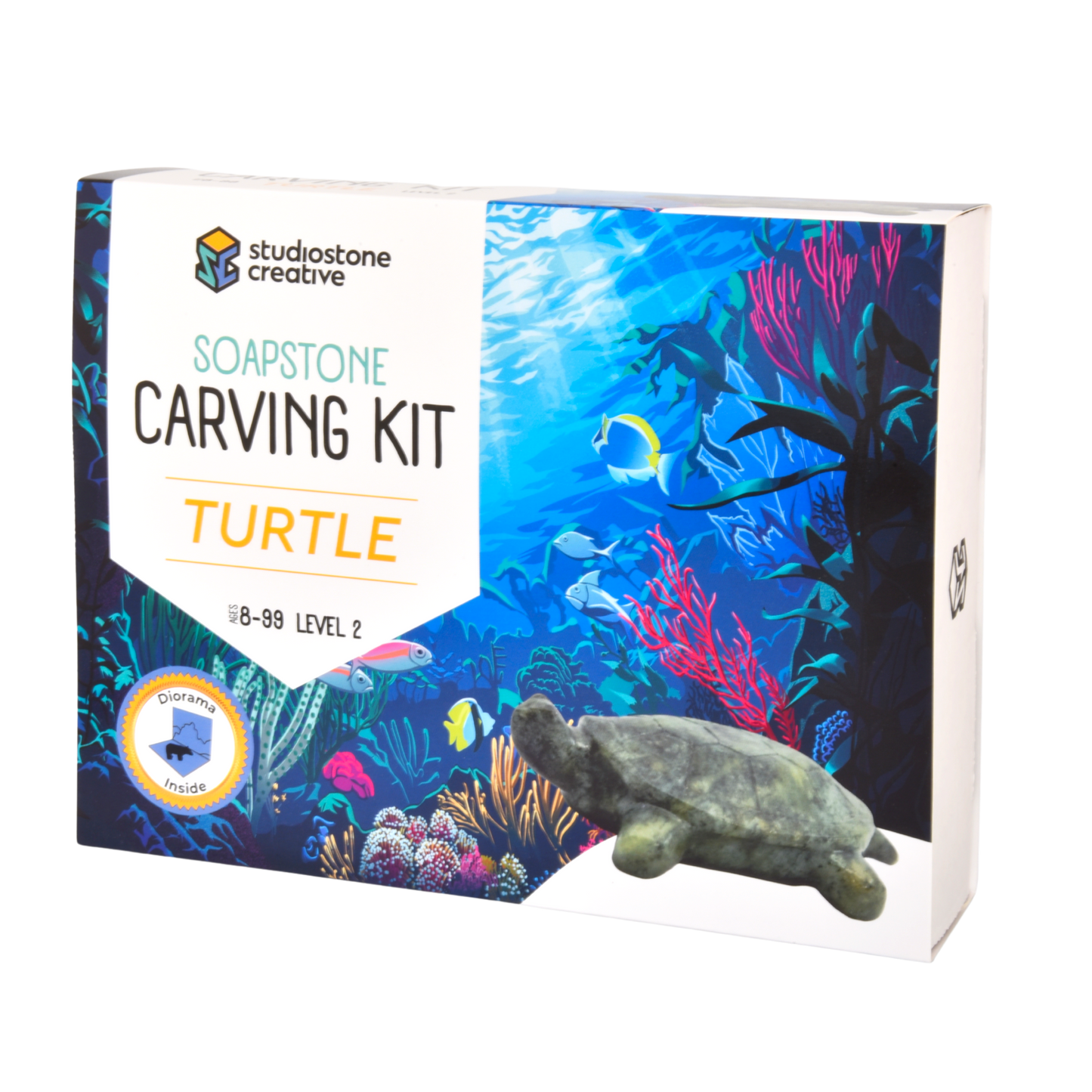 Studio Stone Creative Turtle Soapstone Carving Kit
