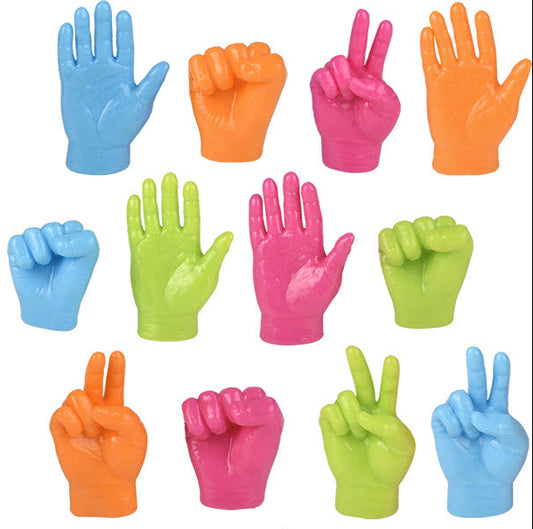 2.5" Neon Hand Finger Puppets
