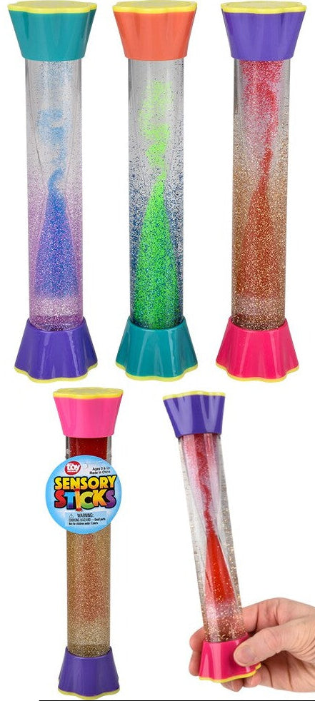 8" Sensory Water Stick Two-Tone (assorted)