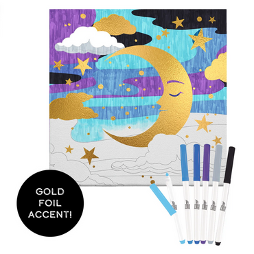 Anker Play 600878/DOM Color In Gold Foil Canvas Kit Celestial