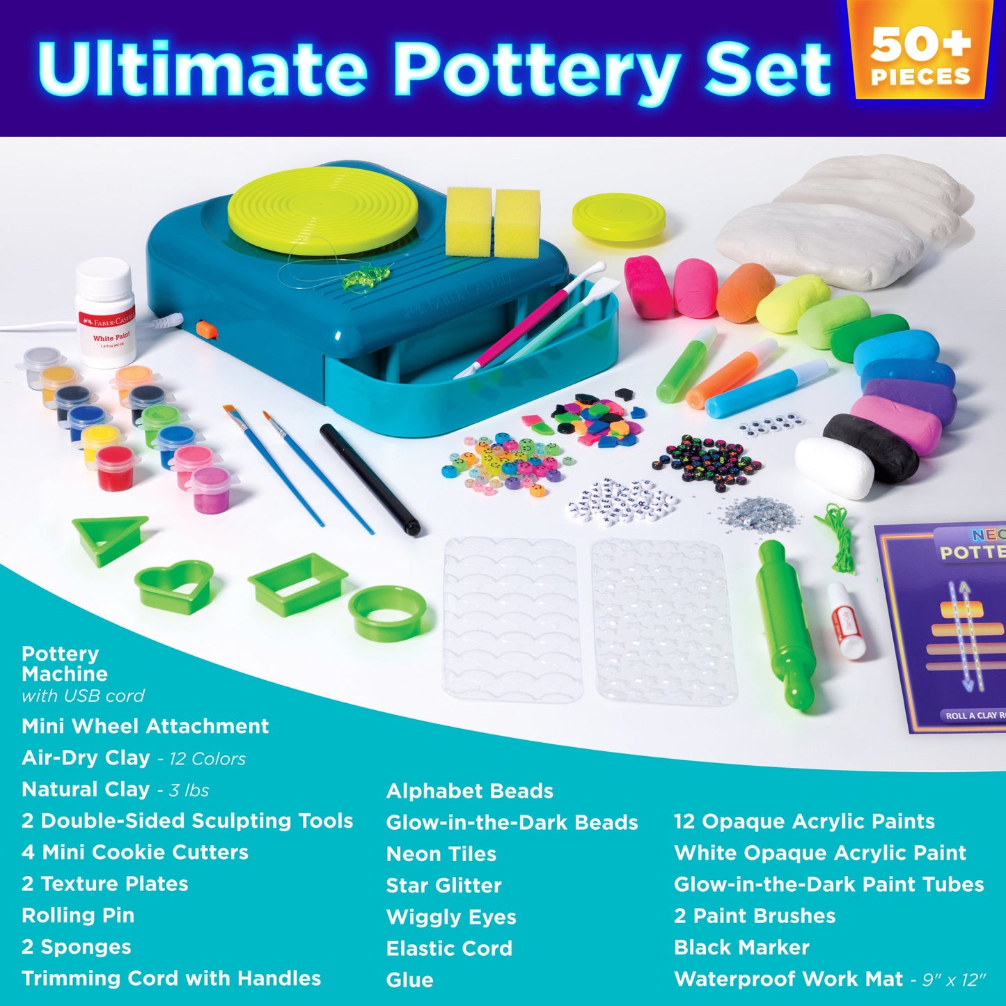 Faber Castell Neon Glow Pottery Studio