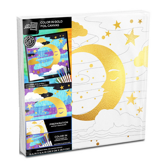 Anker Play 600878/DOM Color In Gold Foil Canvas Kit Celestial