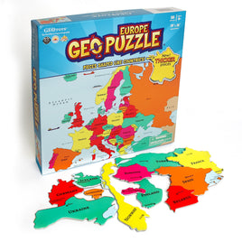 Geopuzzle Europe — Educational 58 Piece Geography Jigsaw Puzzle