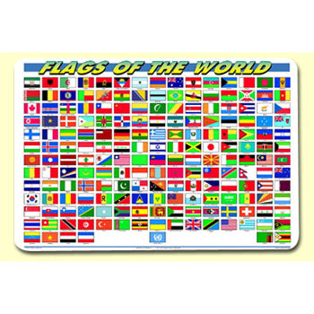 Flags of the World Placemat| TimbukToys