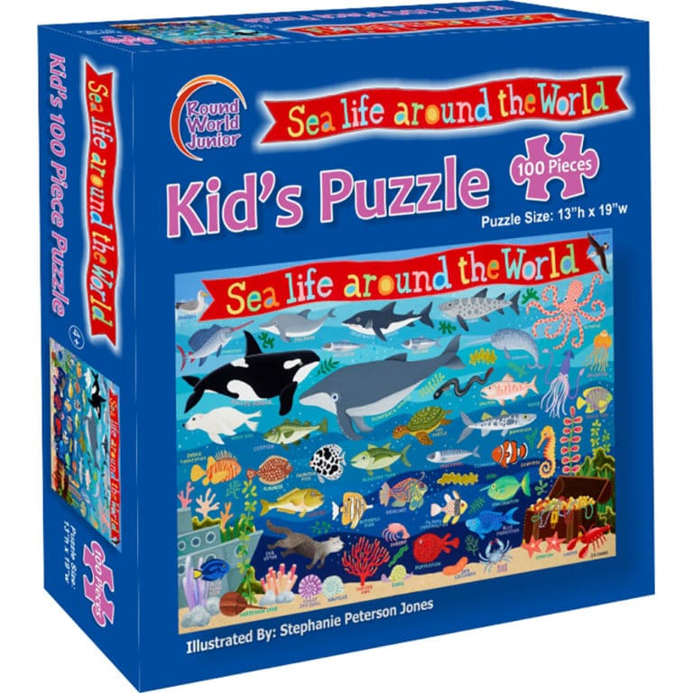 Sea Life Around the World 100 Piece Puzzle