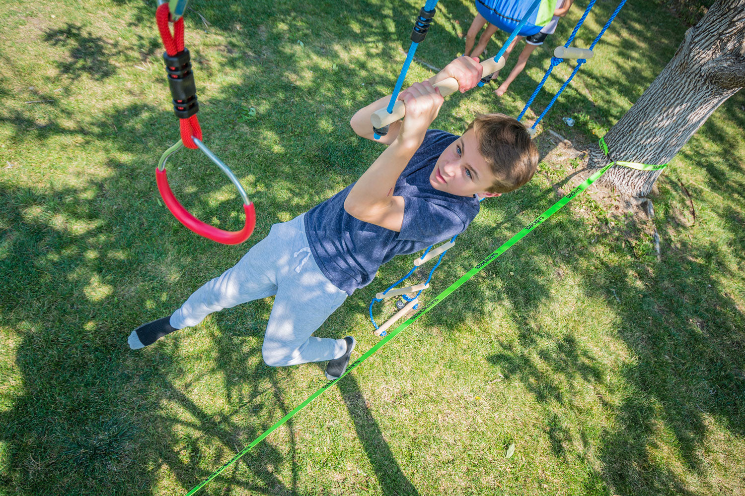 NinjaLine 36' Intro Kit with 7 Hanging Obstacles