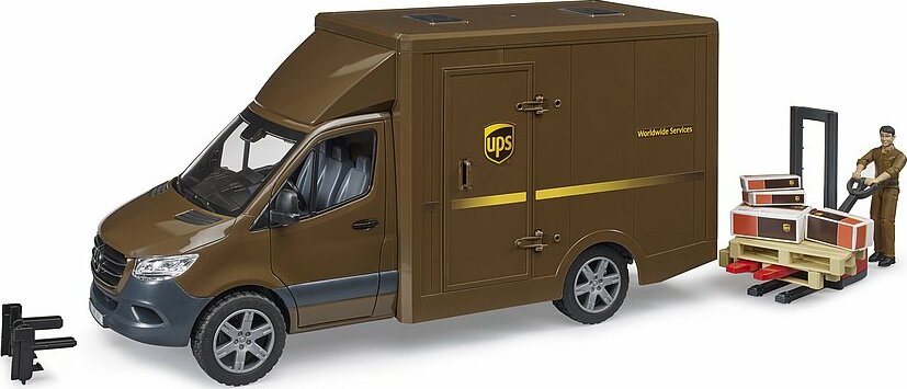 MB Sprinter UPS with driver and accessories | 02678 | Bruder