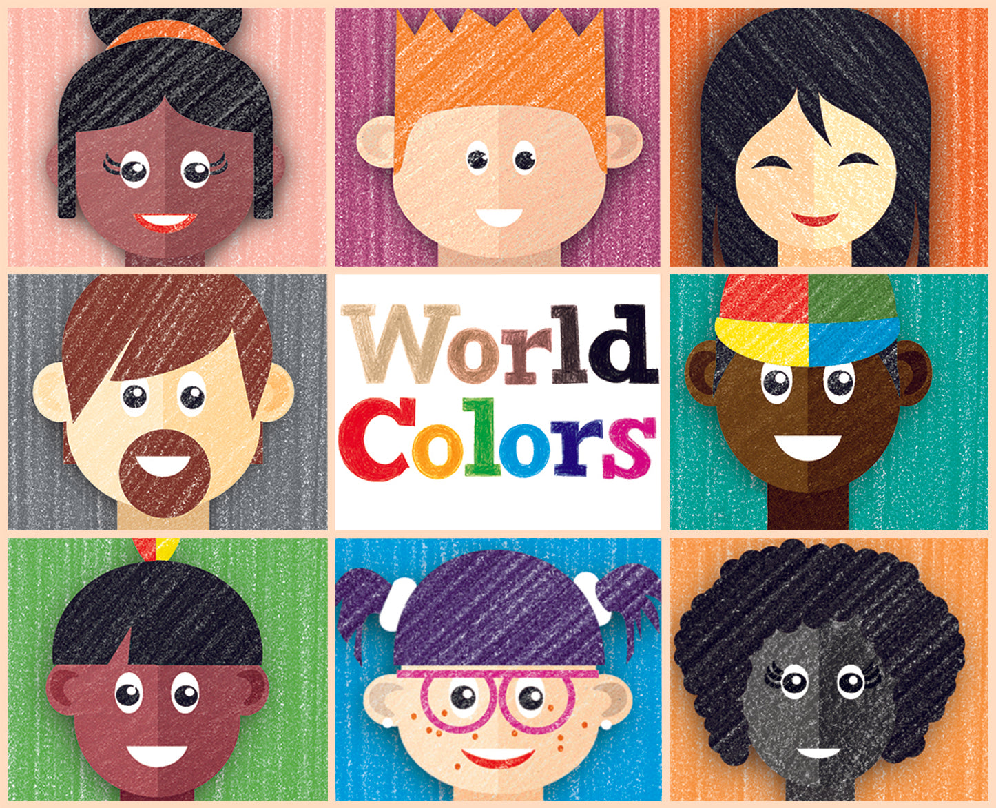 World Colors - 15 Colored Ecopencils
