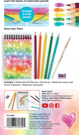 Faber-Castell How to Rainbow Watercolor Pencils Set - Castell FC14355