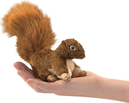 Mini Squirrel, Red Finger Puppet